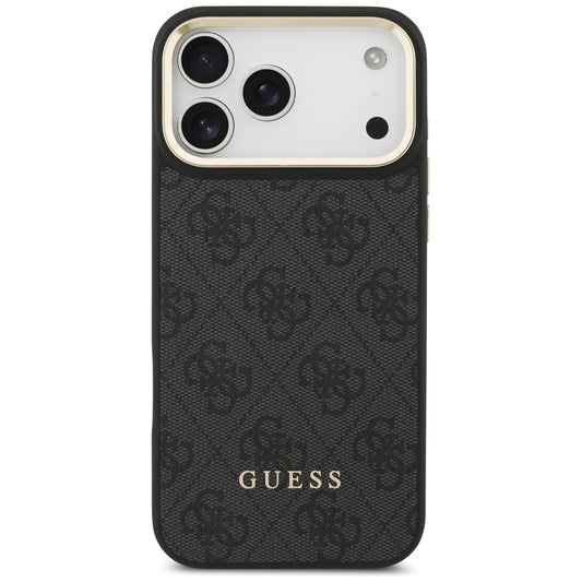 Калъф MagSafe за Apple iPhone 17 Pro, Guess, Cardslot 4G, Черен