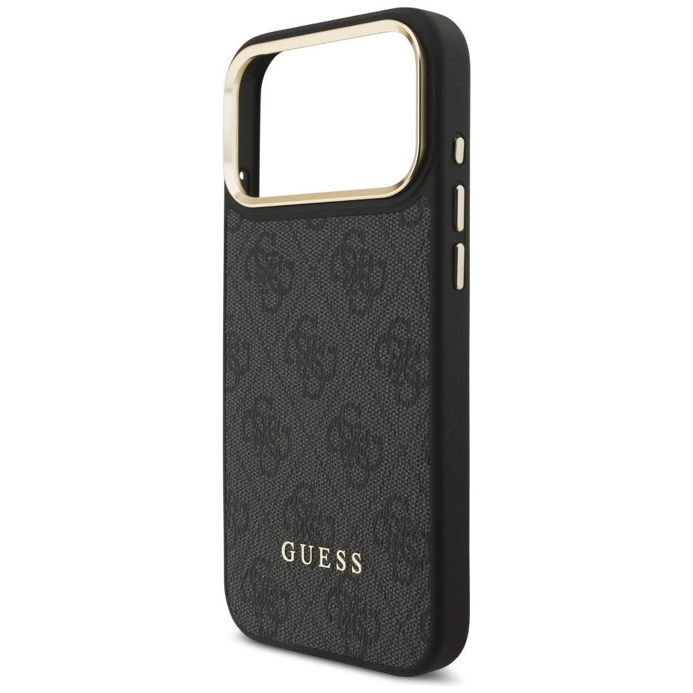 Калъф MagSafe за Apple iPhone 17 Pro, Guess, Cardslot 4G, Черен
