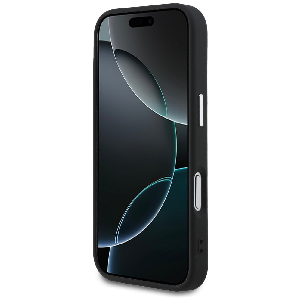Калъф MagSafe за Apple iPhone 17 Pro, Guess, Classic Logo, Черен