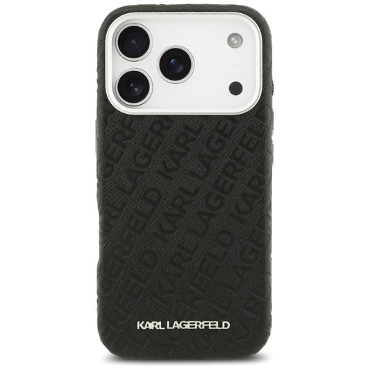 MagSafe Case for Apple iPhone 17 Pro, Karl Lagerfeld, FW Stamped Karl, Black