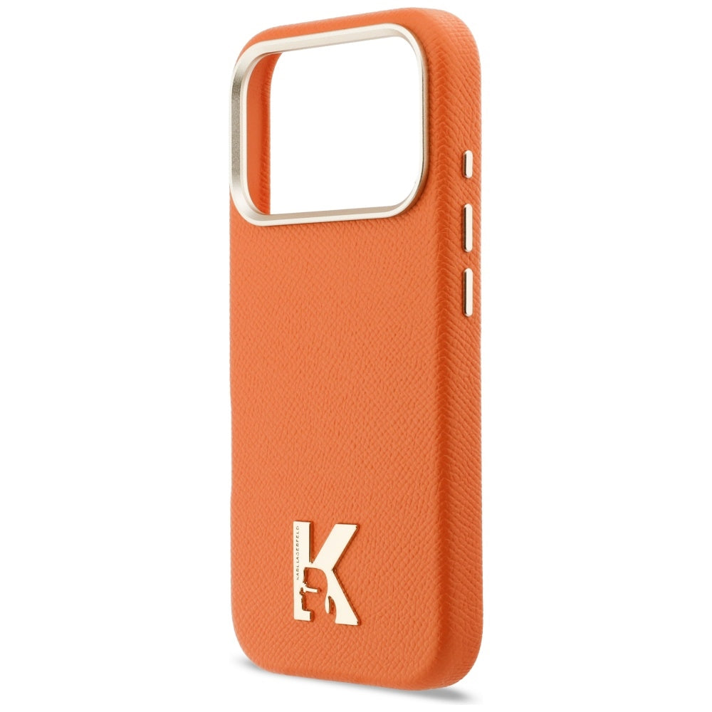 Калъф MagSafe за Apple iPhone 17 Pro, Karl Lagerfeld, Karl Head Logo, Оранжев