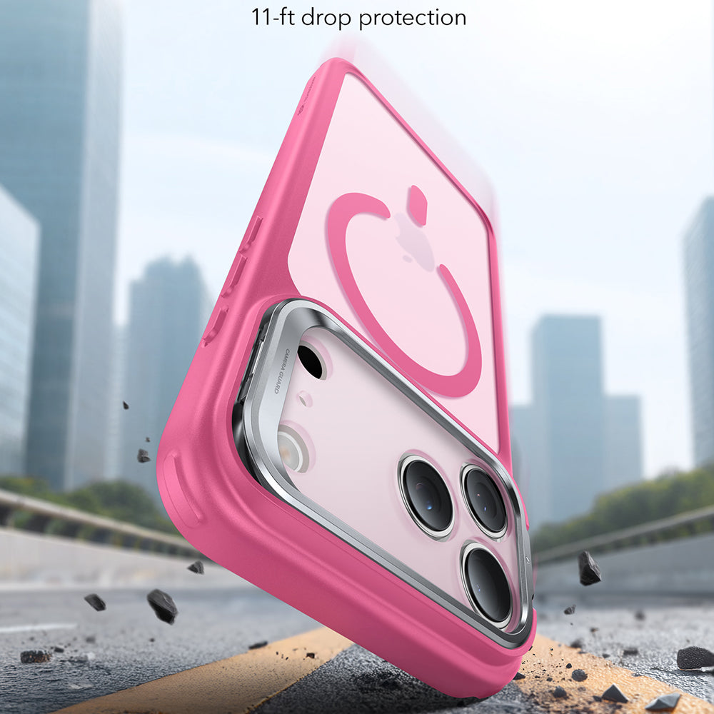 Калъф MagSafe за Apple iPhone 17 Pro Max, ESR, Classic Hybrid Kickstand, Сатенено розов