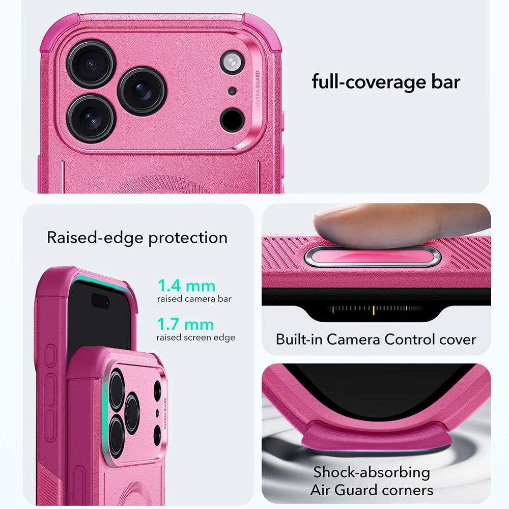 Калъф MagSafe за Apple iPhone 17 Pro Max, ESR, Cyber, Розов
