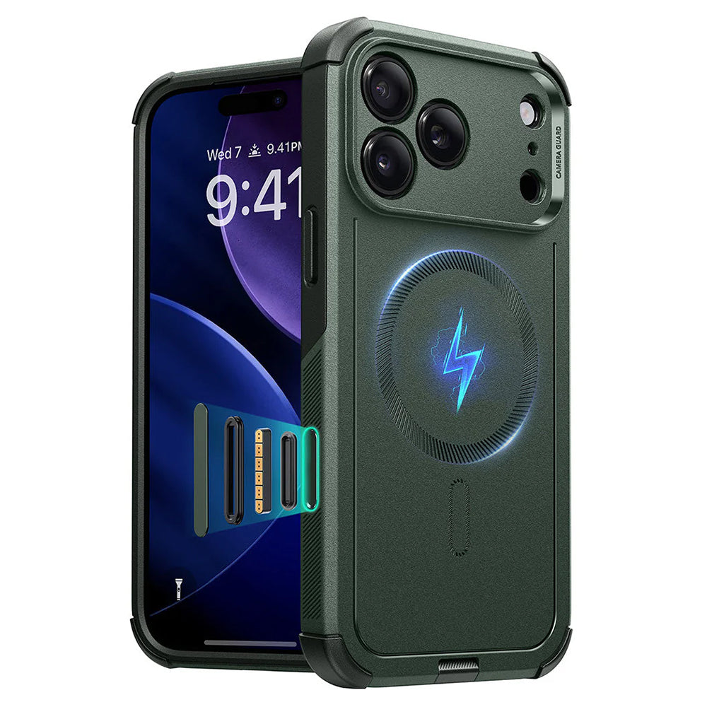 Калъф MagSafe за Apple iPhone 17 Pro Max, ESR, Cyber, Зелен