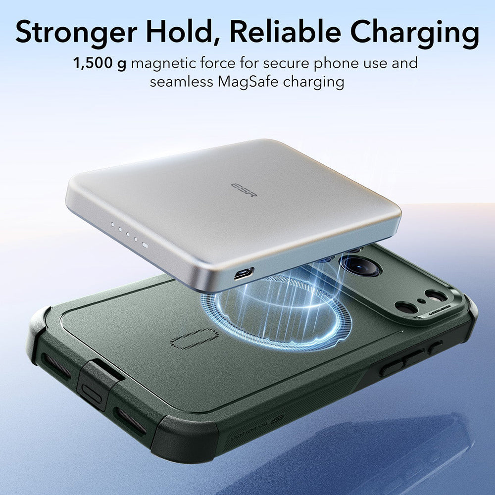 Калъф MagSafe за Apple iPhone 17 Pro Max, ESR, Cyber, Зелен