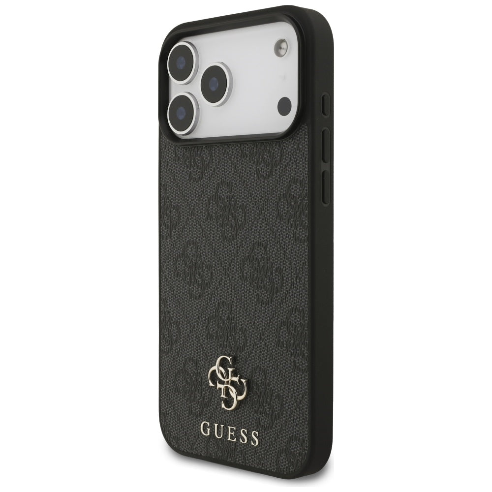 Калъф MagSafe за Apple iPhone 17 Pro Max, Guess, 4G Small and Classic Logo, Черен