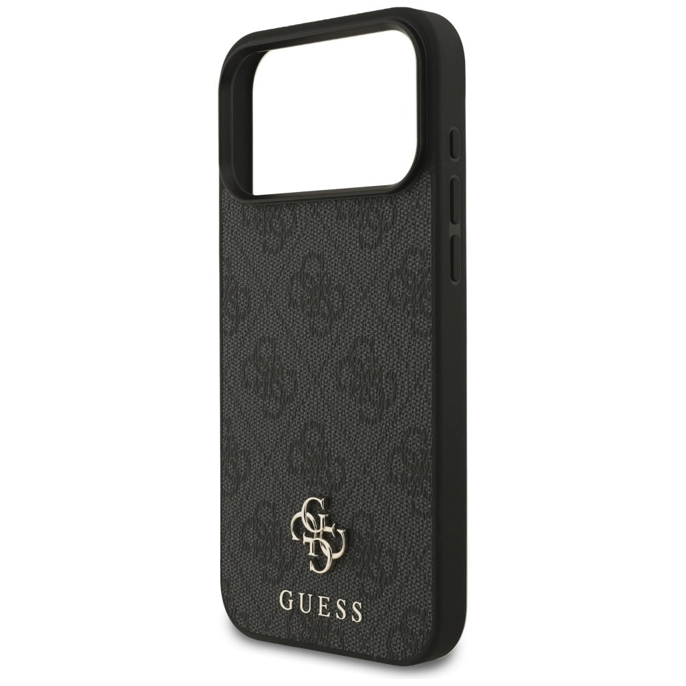 Калъф MagSafe за Apple iPhone 17 Pro Max, Guess, 4G Small and Classic Logo, Черен