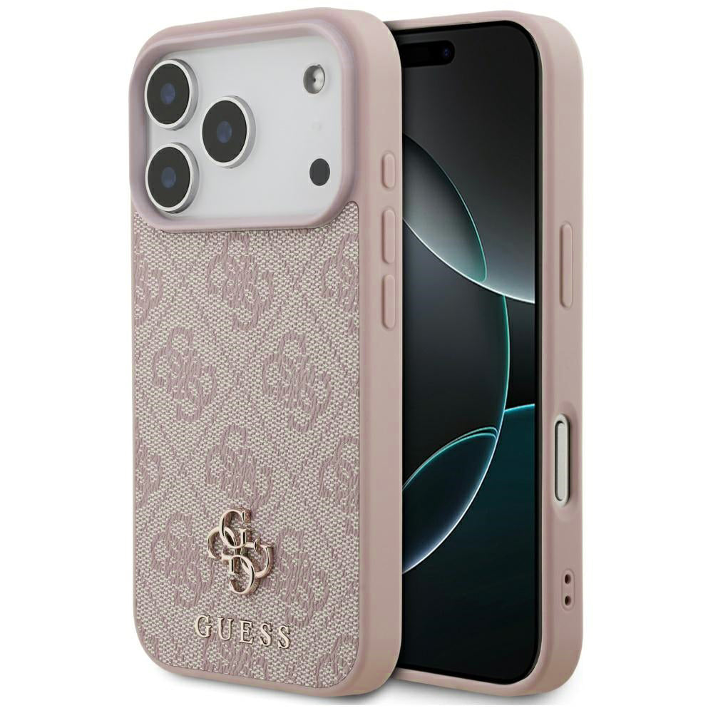 Калъф MagSafe за Apple iPhone 17 Pro Max, Guess, 4G Small and Classic Logo, Розов