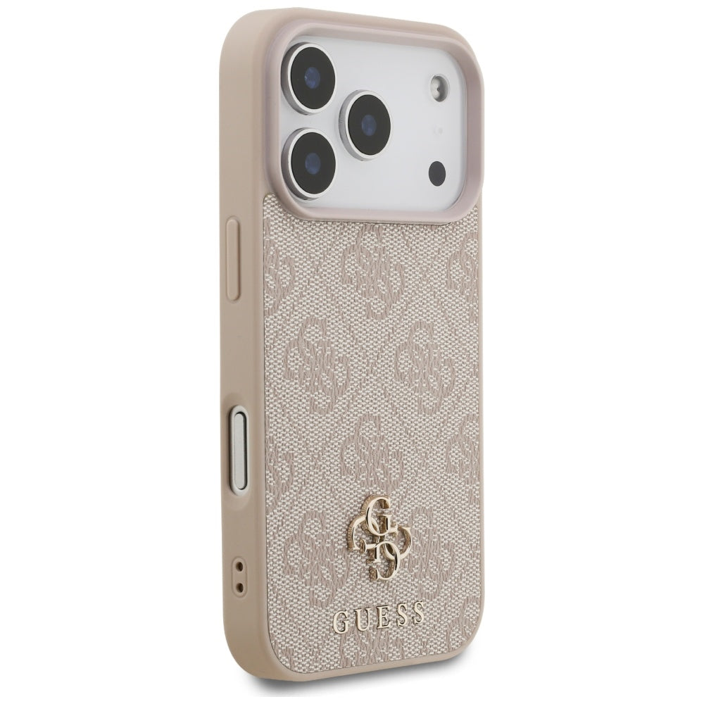 Калъф MagSafe за Apple iPhone 17 Pro Max, Guess, 4G Small and Classic Logo, Розов