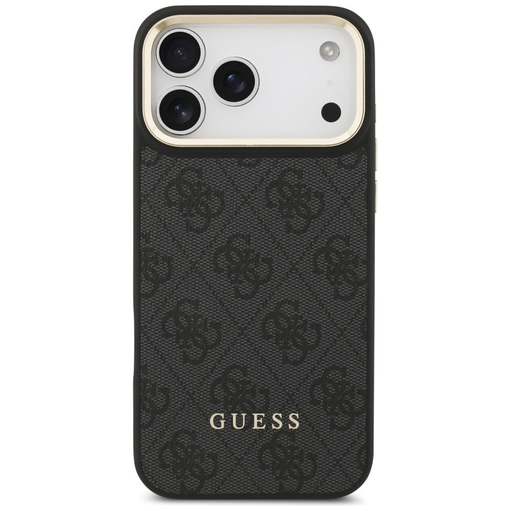 Калъф MagSafe за Apple iPhone 17 Pro Max, Guess, Cardslot 4G, Черен