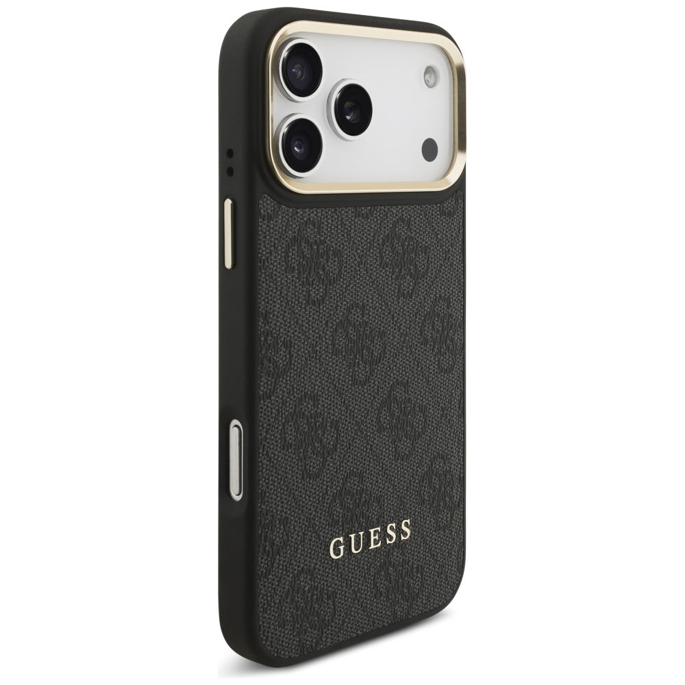 Калъф MagSafe за Apple iPhone 17 Pro Max, Guess, Cardslot 4G, Черен