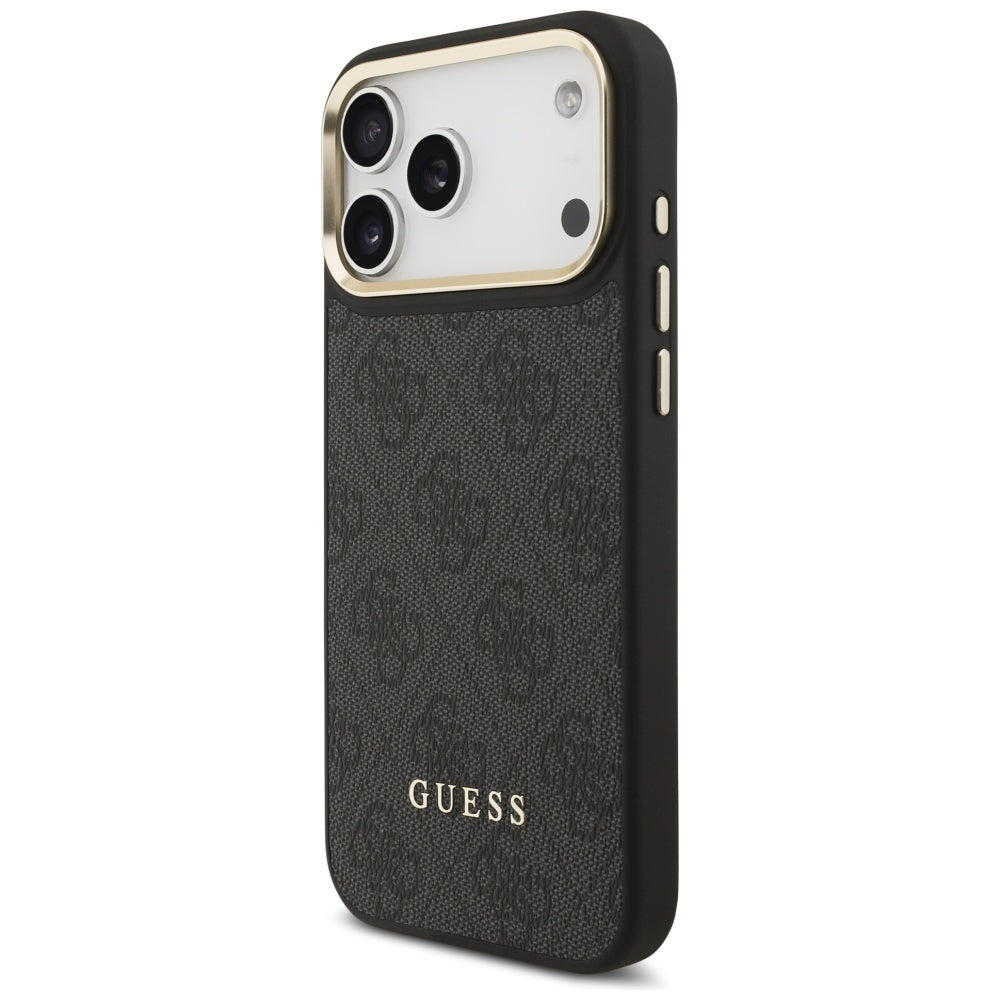 Калъф MagSafe за Apple iPhone 17 Pro Max, Guess, Cardslot 4G, Черен