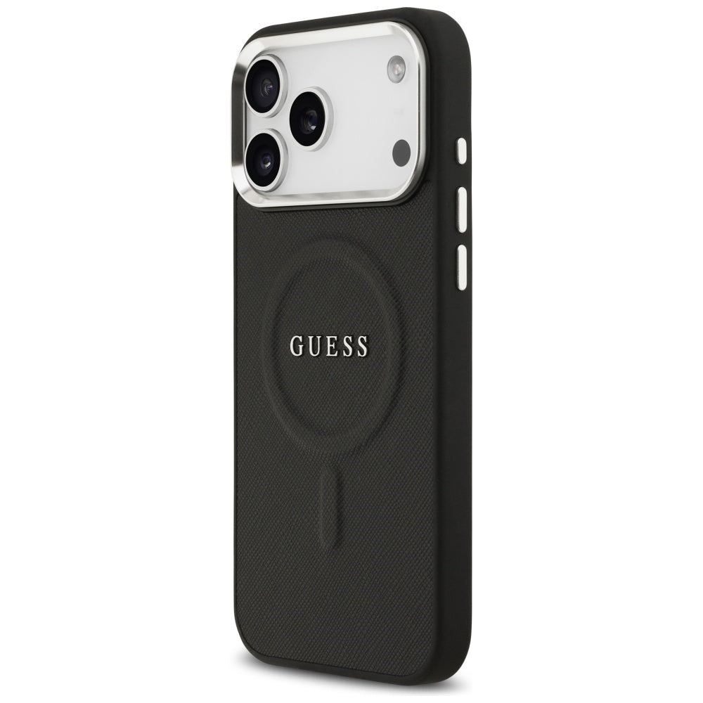 Калъф MagSafe за Apple iPhone 17 Pro Max, Guess, Classic Logo, Черен