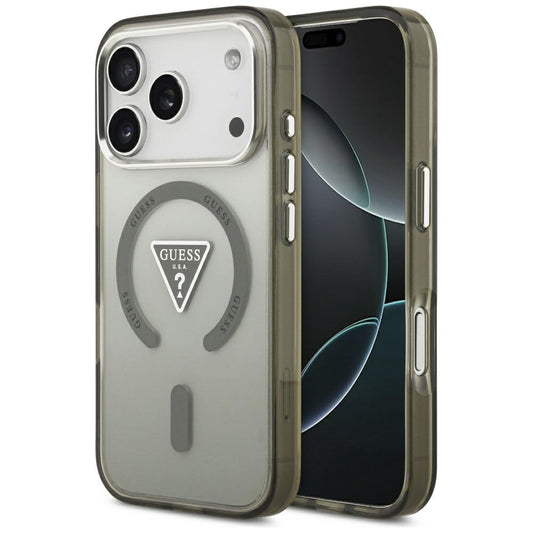 Калъф MagSafe за Apple iPhone 17 Pro Max, Guess, IML Gradient Triangle Logo, Каки