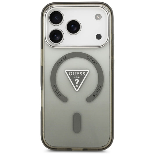 Калъф MagSafe за Apple iPhone 17 Pro Max, Guess, IML Gradient Triangle Logo, Каки