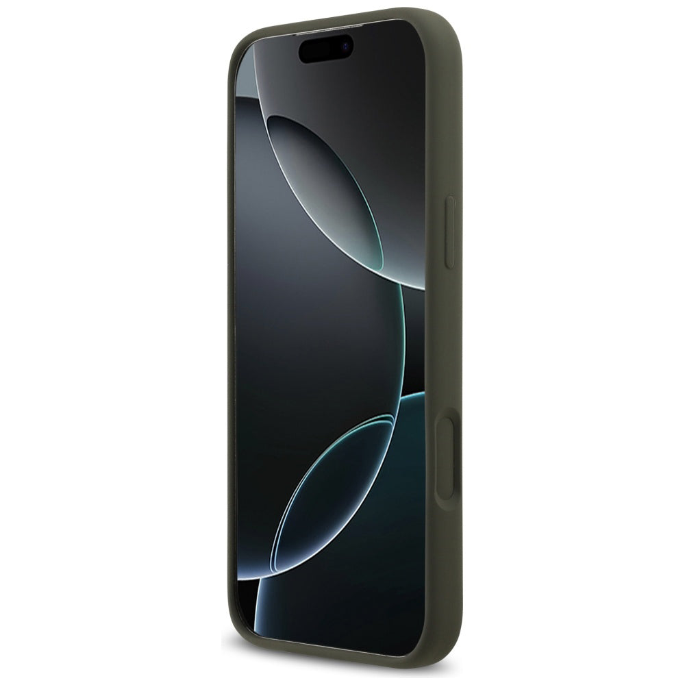 Калъф MagSafe за Apple iPhone 17 Pro Max, Guess, Triangle Logo, Каки
