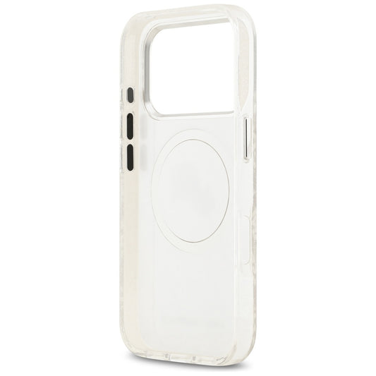 Калъф MagSafe за Apple iPhone 17 Pro Max, Karl Lagerfeld, Glitter Karl & Choupette Head, Бял