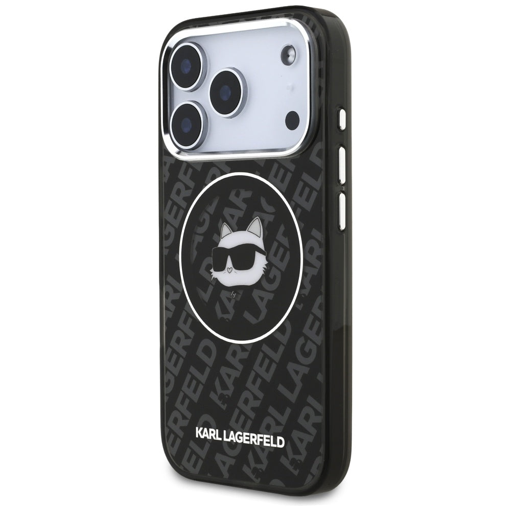 Калъф MagSafe за Apple iPhone 17 Pro Max, Karl Lagerfeld, IML Choupette`s Head, Черен