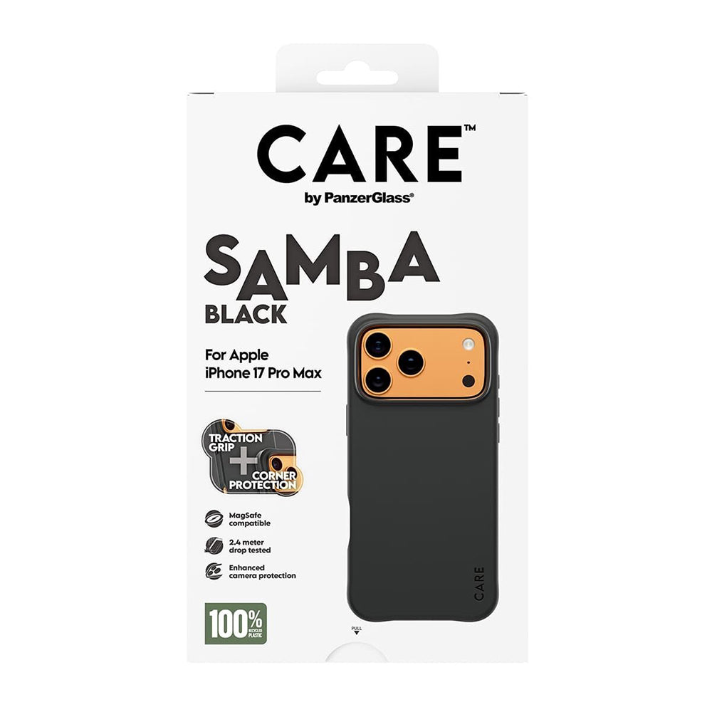 Калъф MagSafe за Apple iPhone 17 Pro Max, PanzerGlass, Care Fashionable, Черен
