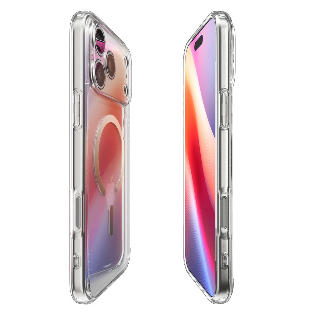 Калъф MagSafe за Apple iPhone 17 Pro Max, Spigen, Ultra Hybrid, Прозрачно Злато