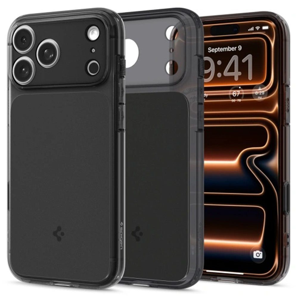 Husa MagSafe за Apple iPhone 17 Pro Max, Spigen, Ultra Hybrid T, Черна Мат ACS10281