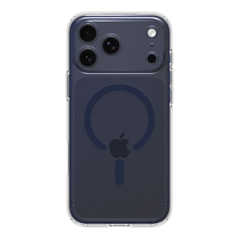 Калъф MagSafe за Apple iPhone 17 Pro Max, Spigen, Ultra Hybrid, Прозрачен тъмносин ACS11108