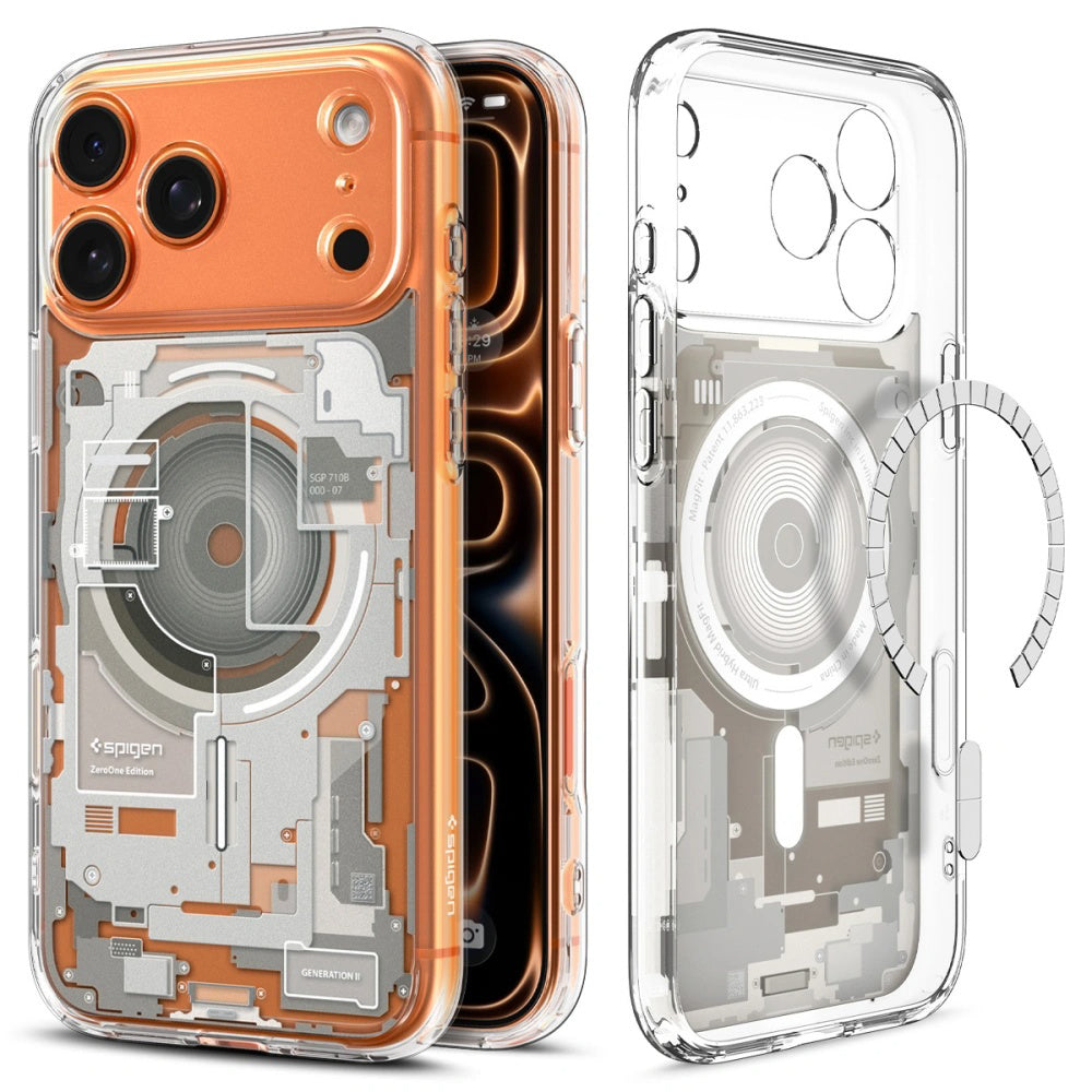 Калъф MagSafe за Apple iPhone 17 Pro Max, Spigen, Ultra Hybrid Zero One, Бежов ACS10288