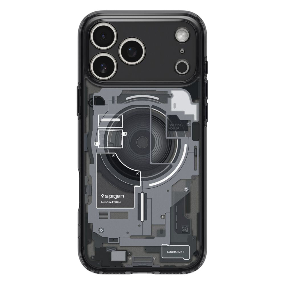 Калъф MagSafe за Apple iPhone 17 Pro Max, Spigen, Ultra Hybrid Zero One, Черен ACS10289