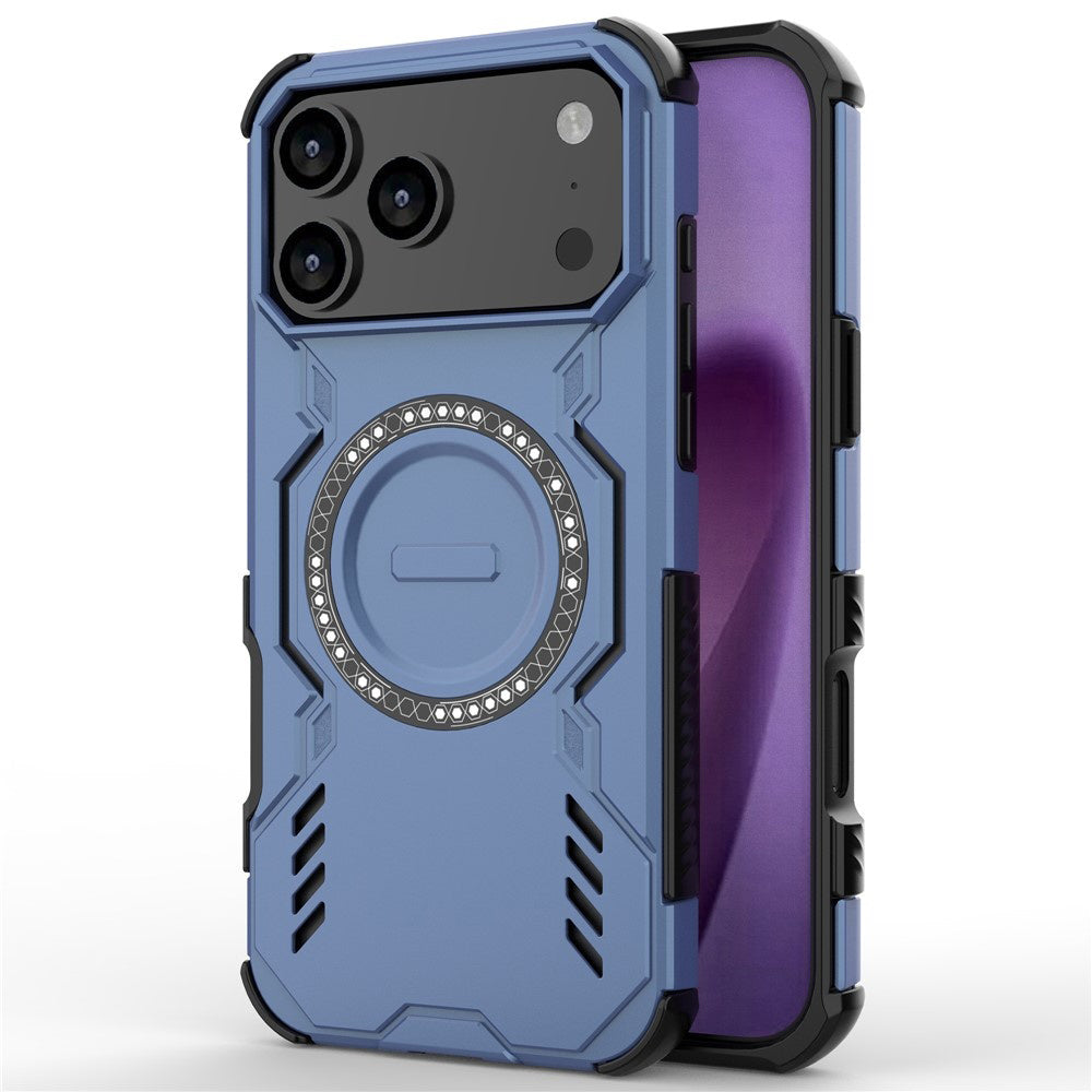 Калъф MagSafe за Apple iPhone 17 Pro Max, Techsuit, ArmorMag, Син