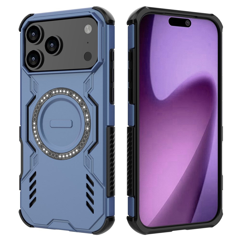 Калъф MagSafe за Apple iPhone 17 Pro Max, Techsuit, ArmorMag, Син