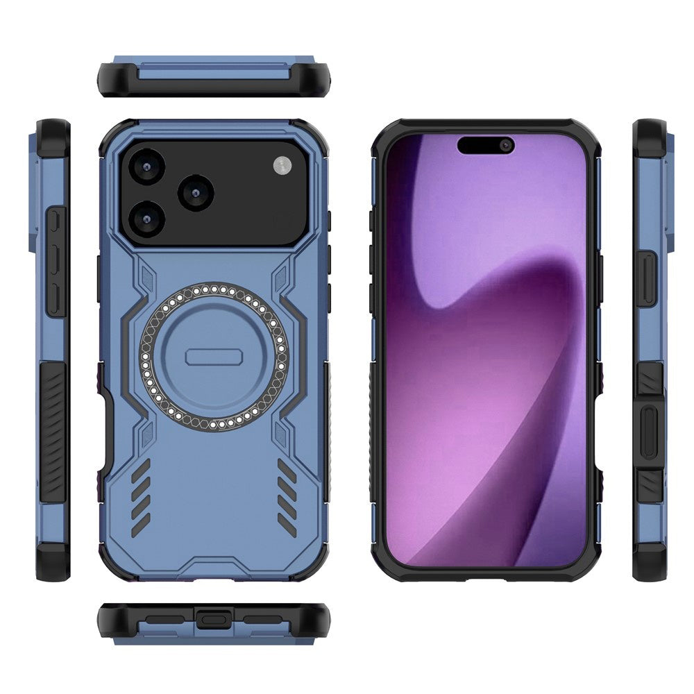 Калъф MagSafe за Apple iPhone 17 Pro Max, Techsuit, ArmorMag, Син
