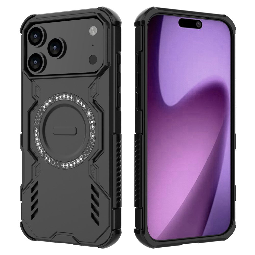 Калъф MagSafe за Apple iPhone 17 Pro Max, Techsuit, ArmorMag, Черен