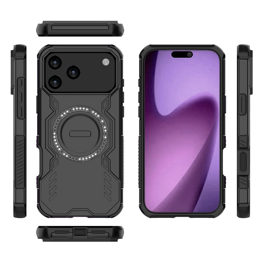 Калъф MagSafe за Apple iPhone 17 Pro Max, Techsuit, ArmorMag, Черен
