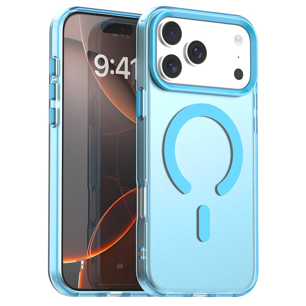 Калъф MagSafe за Apple iPhone 17 Pro Max, Techsuit, CandyCase, Син