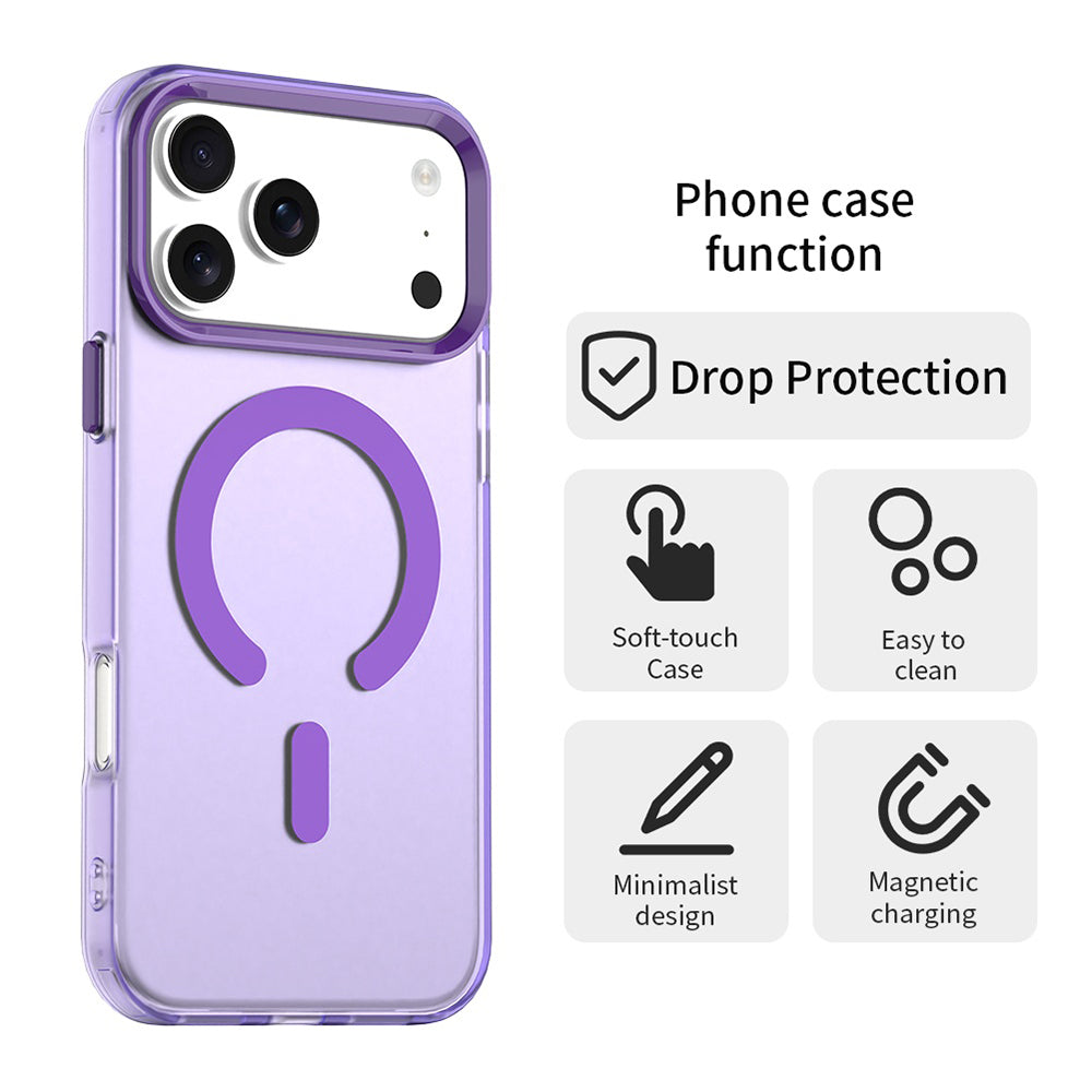 Калъф MagSafe за Apple iPhone 17 Pro Max, Techsuit, CandyCase, Лилав