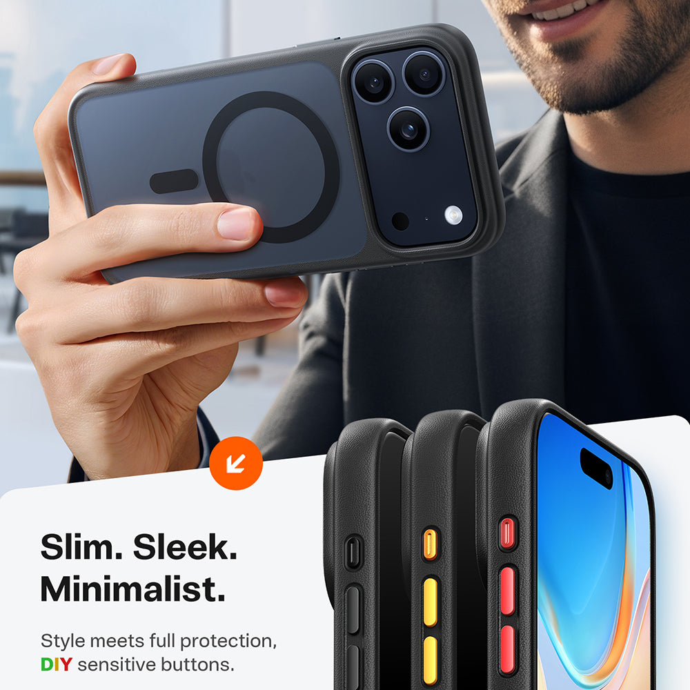 Калъф MagSafe за Apple iPhone 17 Pro Max, Torras, Guardian, Черен