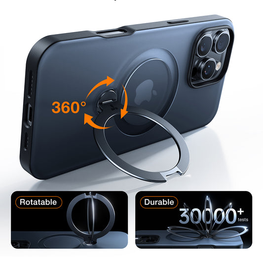 Калъф MagSafe за Apple iPhone 17 Pro Max, Torras, Ostand Spin, Оранжев