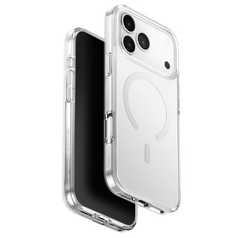Калъф MagSafe за Apple iPhone 17 Pro Max, UNIQ, Clario MagClick, Прозрачен