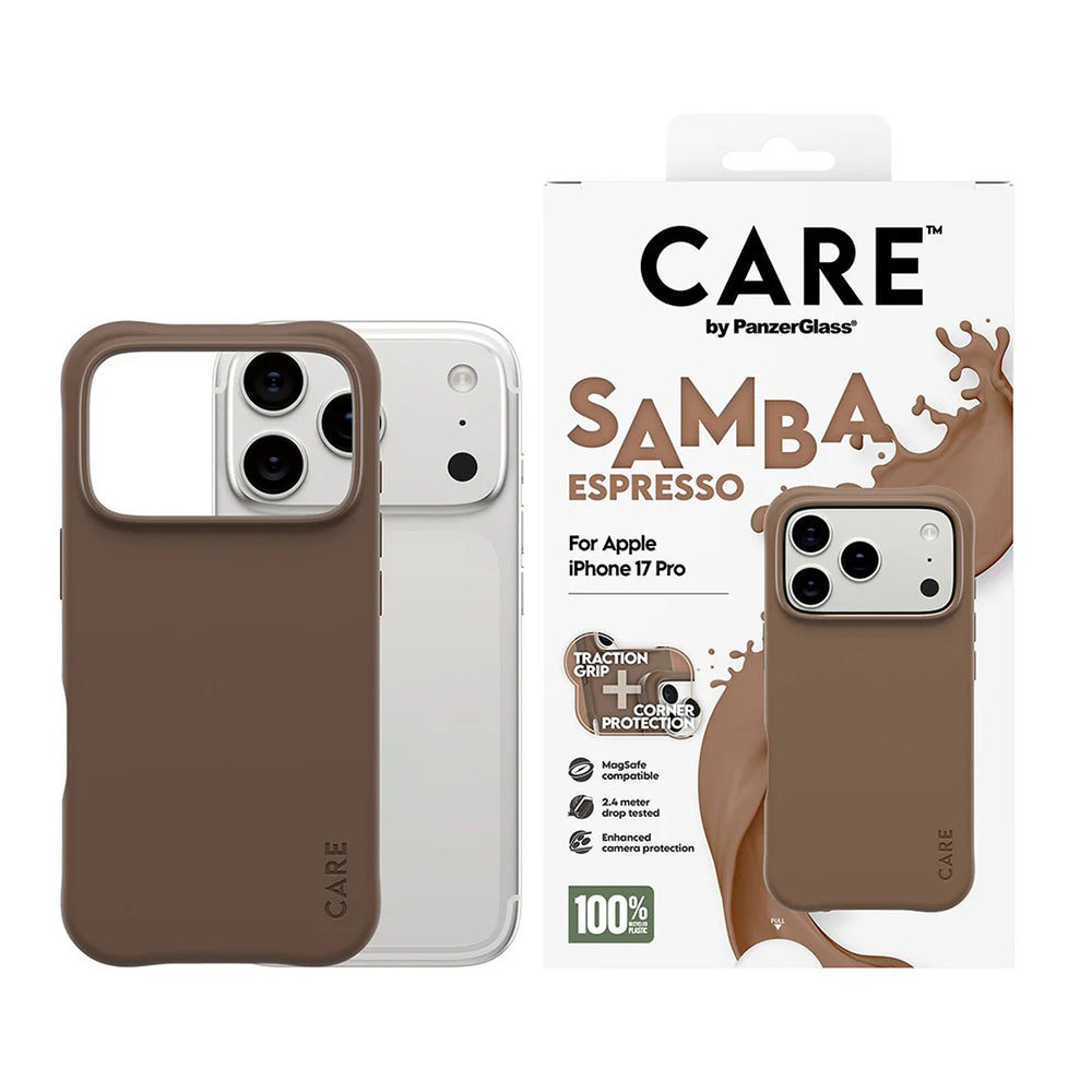 Калъф MagSafe за Apple iPhone 17 Pro, PanzerGlass, Care Fashionable, Кафяв