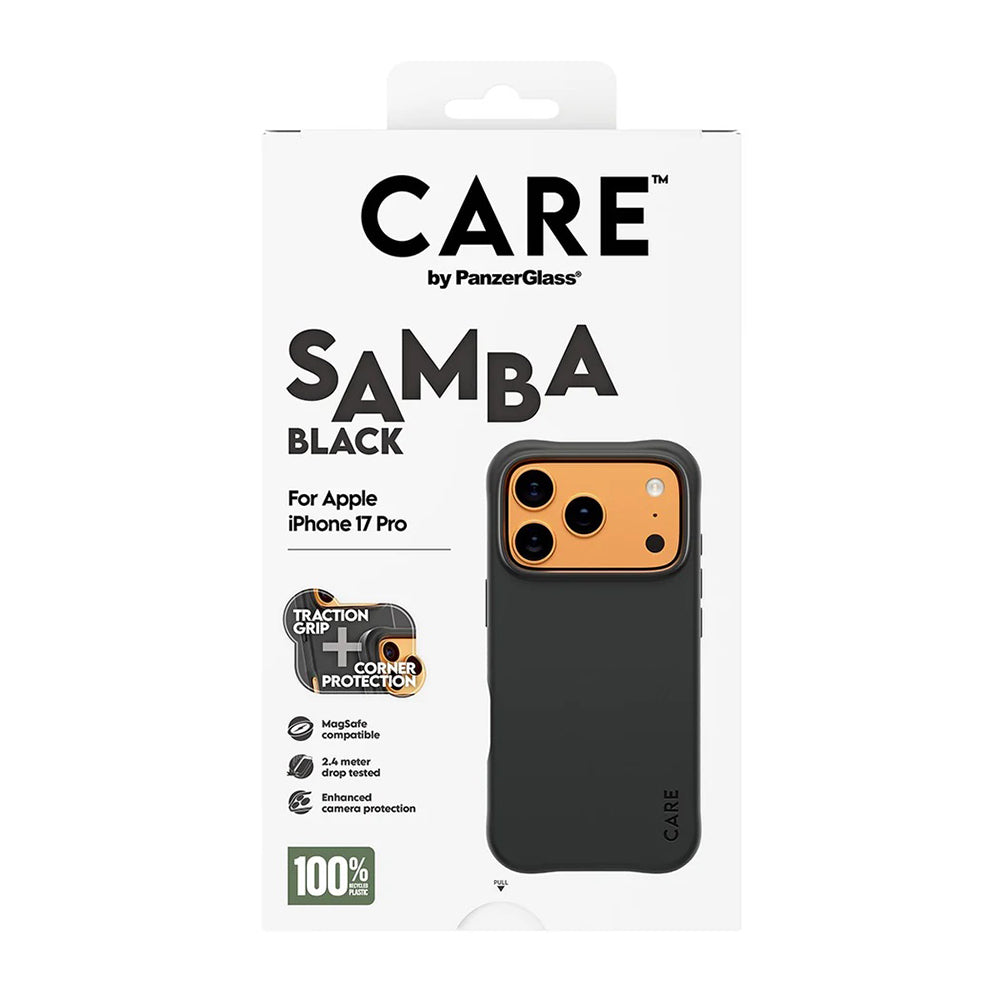 Калъф MagSafe за Apple iPhone 17 Pro, PanzerGlass, Care Fashionable, Черен