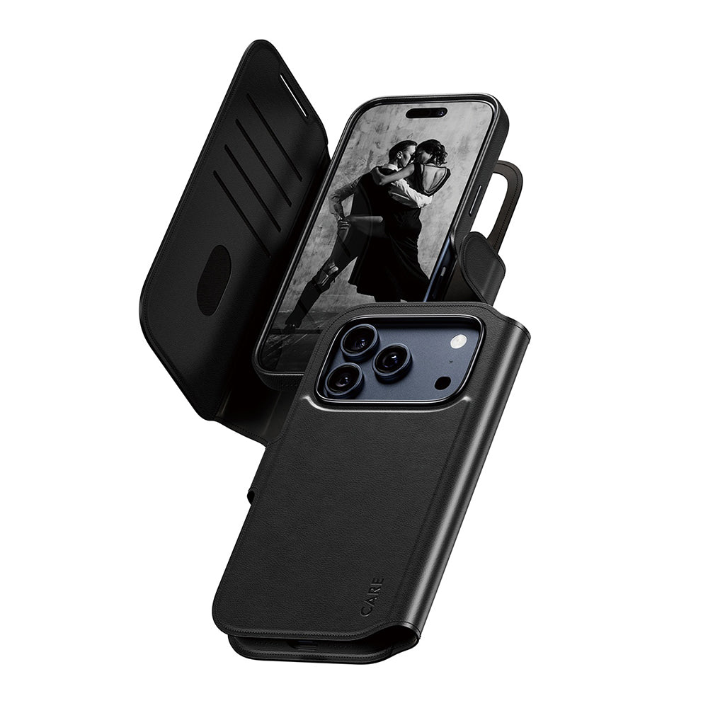 Калъф MagSafe за Apple iPhone 17 Pro, PanzerGlass, Care Feature Tango Two-in-One, Черен