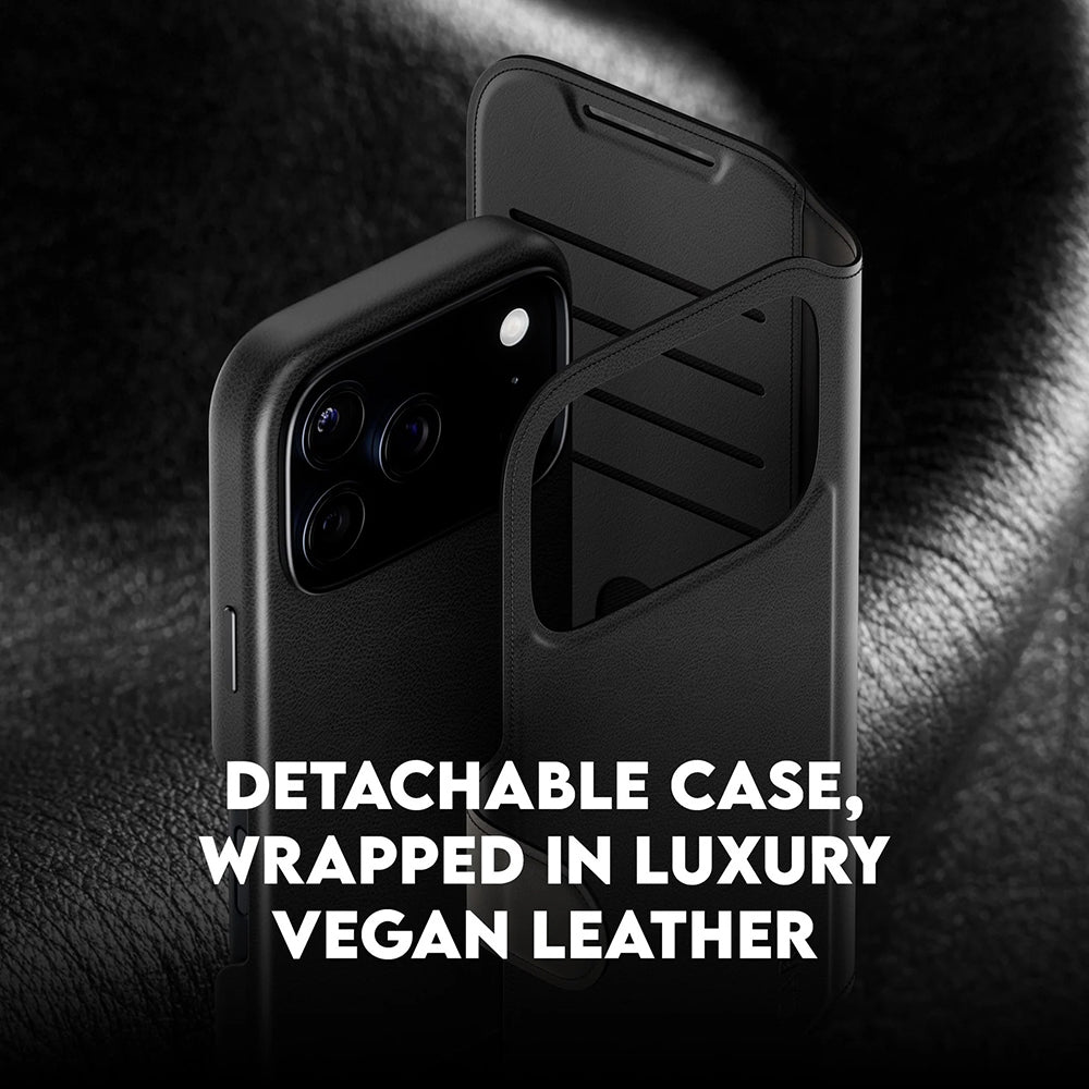 Калъф MagSafe за Apple iPhone 17 Pro, PanzerGlass, Care Feature Tango Two-in-One, Черен