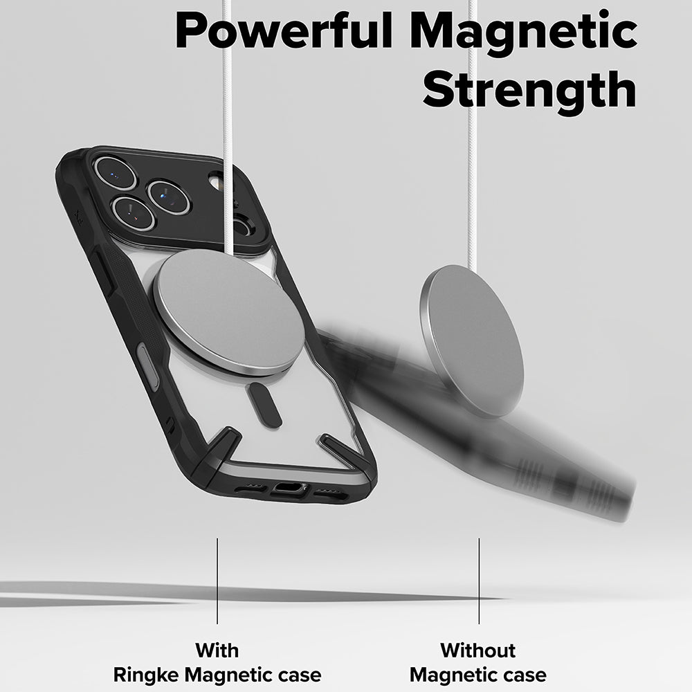 Калъф MagSafe за Apple iPhone 17 Pro, Ringke, Fusion X, Черен
