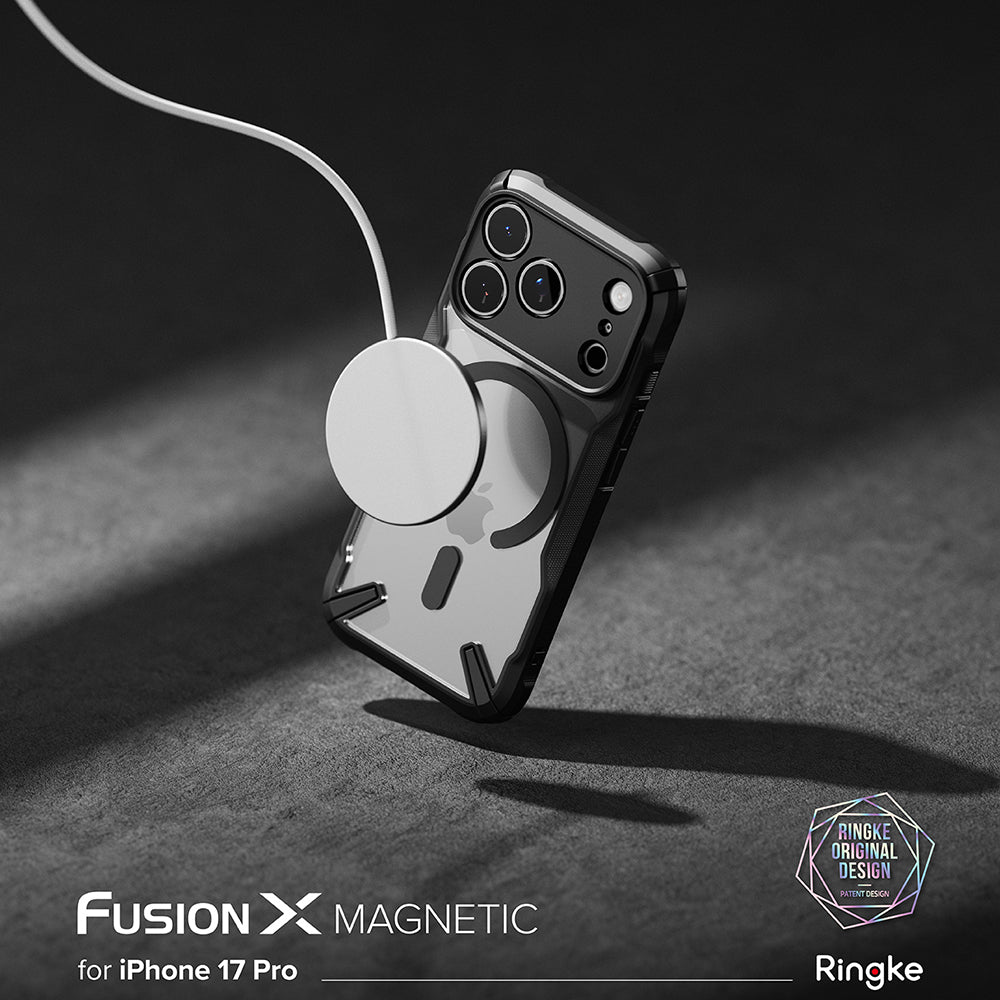 Калъф MagSafe за Apple iPhone 17 Pro, Ringke, Fusion X, Черен