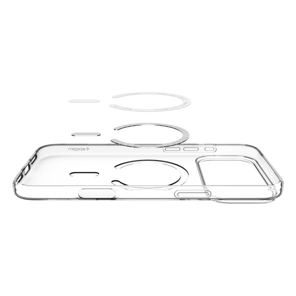 Husa MagSafe за Apple iPhone 17 Pro, Spigen, Liquid Crystal, Бяла ACS10396