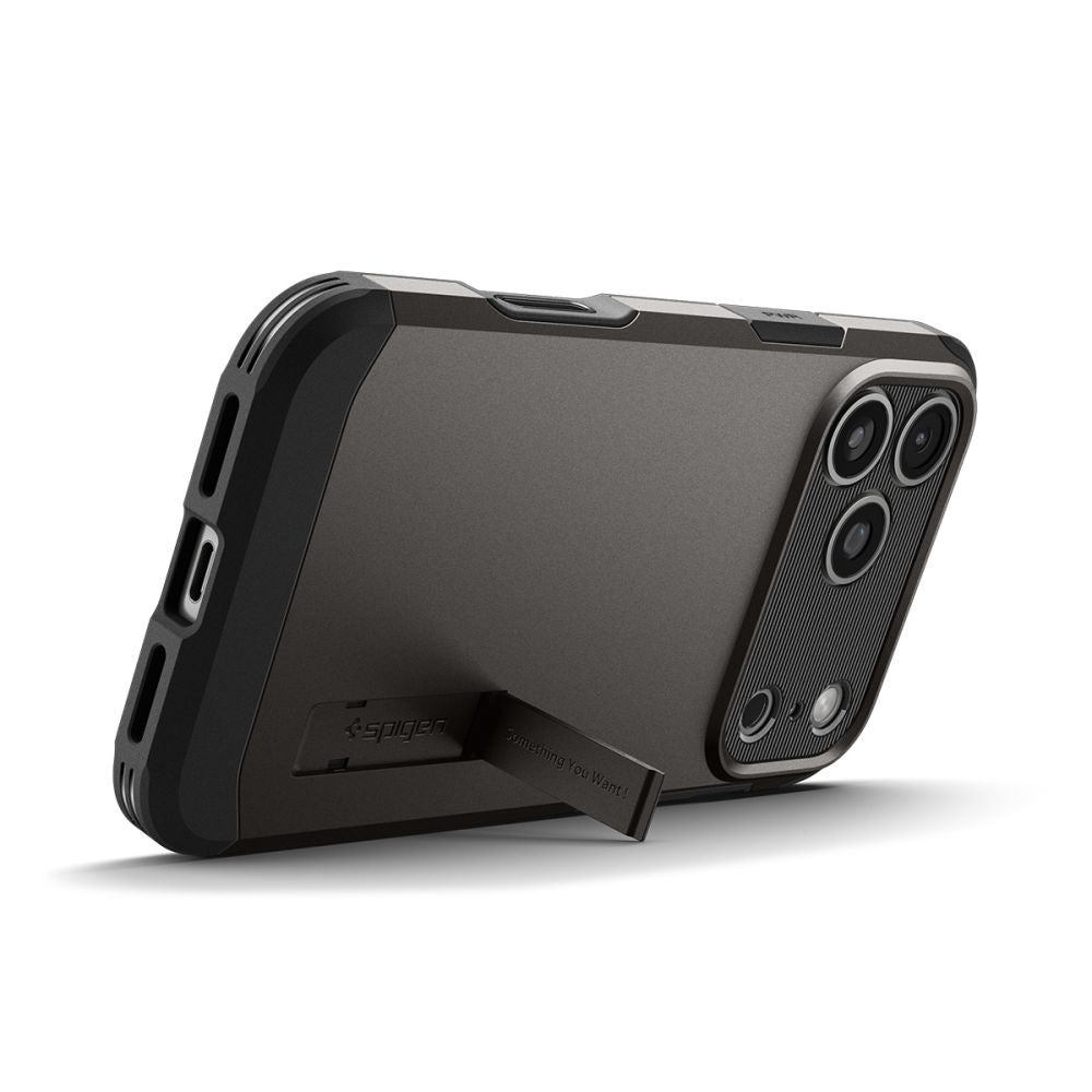 Калъф MagSafe за Apple iPhone 17 Pro, Spigen, Tough Armor T, Сив ACS10362