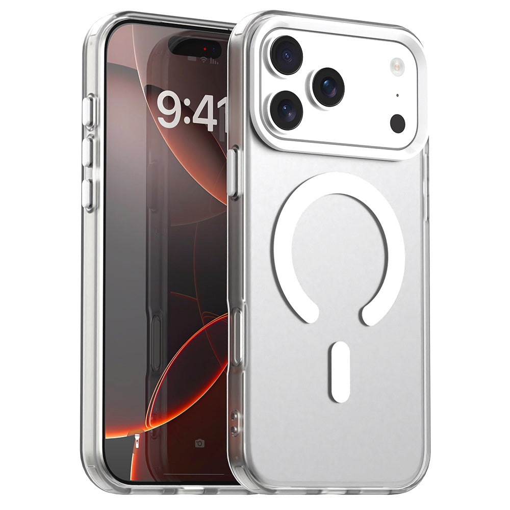 Husa MagSafe за Apple iPhone 17 Pro, Techsuit, CandyCase, Бяла