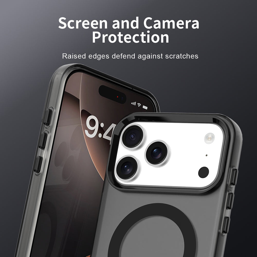 Калъф MagSafe за Apple iPhone 17 Pro, Techsuit, CandyCase, Черен