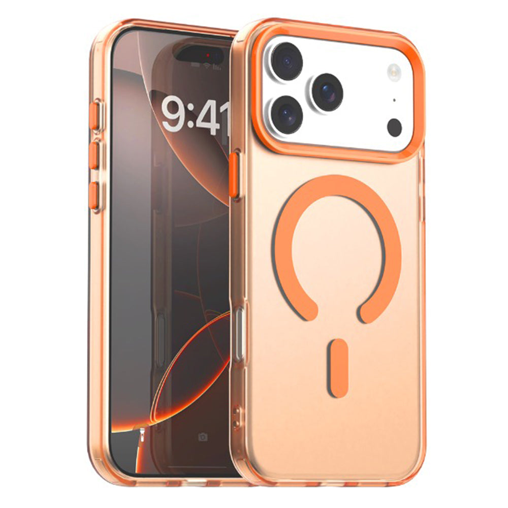 Калъф MagSafe за Apple iPhone 17 Pro, Techsuit, CandyCase, Оранжев
