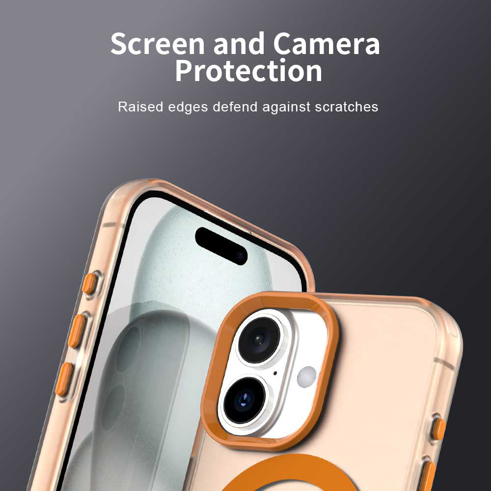 Калъф MagSafe за Apple iPhone 17 Pro, Techsuit, CandyCase, Оранжев